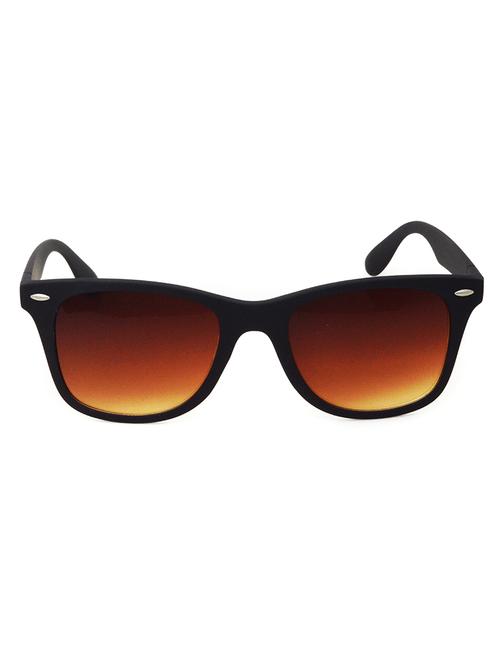hrinkar men women boys & girls wayfarer & sunglasses black frame, brown lens (medium) - 18242371 - Very Small Image - 1
