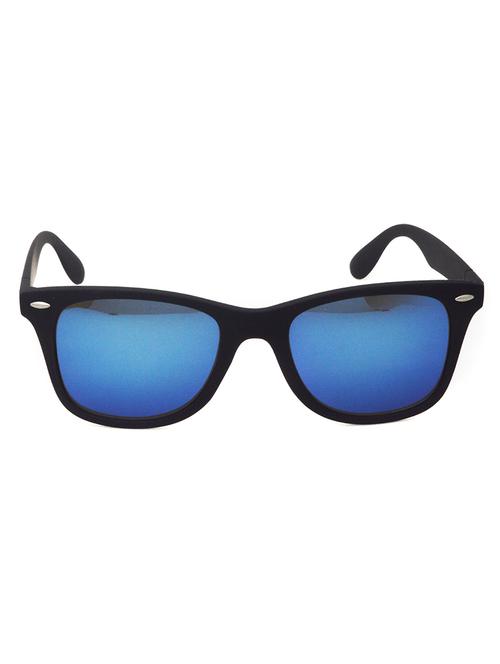 hrinkar men women boys & girls wayfarer & sunglasses black frame, blue lens (medium) - 18242373 - Very Small Image - 1