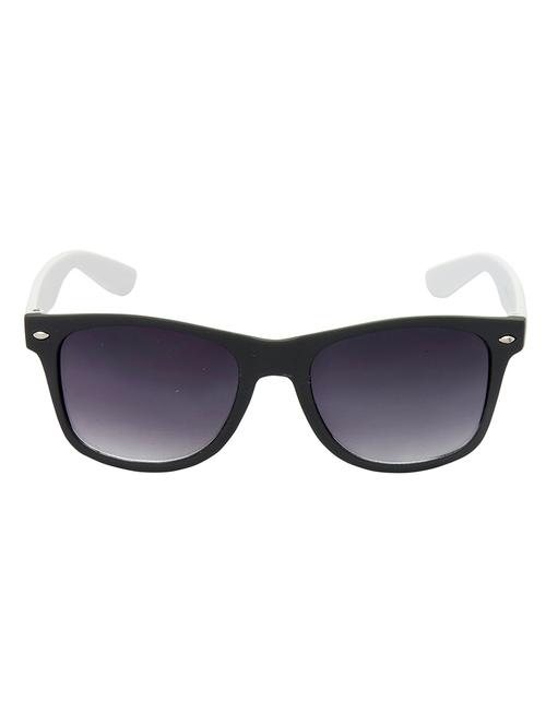 hrinkar men women boys & girls wayfarer & sunglasses white frame, grey lens (medium) - 18242375 - Very Small Image - 1