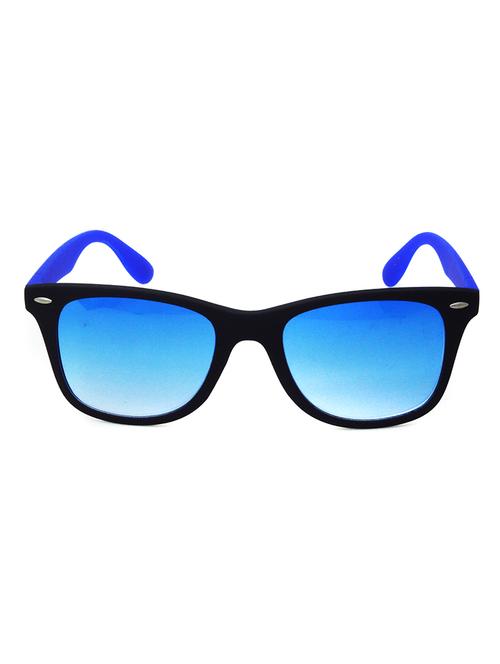 hrinkar men women boys & girls wayfarer & sunglasses blue frame, clear lens (medium) - 18242376 - Very Small Image - 1