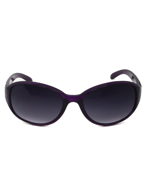 hrinkar men women boys & girls oval & sunglasses violet frame, grey lens (medium) - 18242379 - Very Small Image - 1