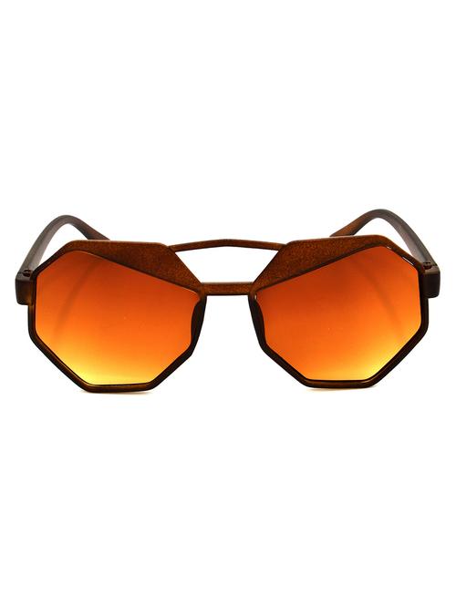 hrinkar men women boys & girls round & sunglasses brown frame, brown lens (medium) - 18242399 - Very Small Image - 1