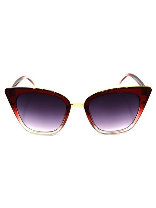 hrinkar men women boys & girls cat-eye & sunglasses red frame, grey lens (medium) - 18242402 - Very Small Image - 1