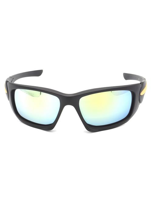 hrinkar men women boys & girls sports & sunglasses black frame, silver lens (medium) - 18242405 - Very Small Image - 1
