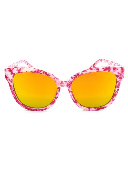 hrinkar men women boys & girls round & sunglasses white frame, golden lens (medium) - 18242425 - Very Small Image - 1