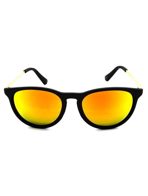 hrinkar men women boys & girls round & sunglasses golden frame, golden lens (medium) - 18242426 - Very Small Image - 1