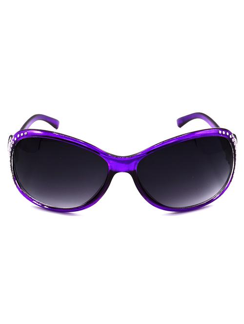 hrinkar men women boys & girls round & sunglasses violet frame, grey lens (medium) - 18242430 - Very Small Image - 1