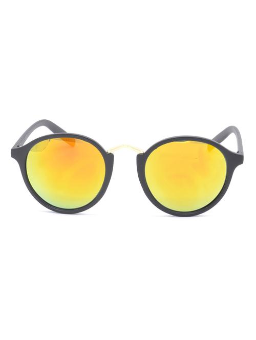 hrinkar men women boys & girls round & sunglasses golden frame, golden lens (medium) - 18242474 - Very Small Image - 1