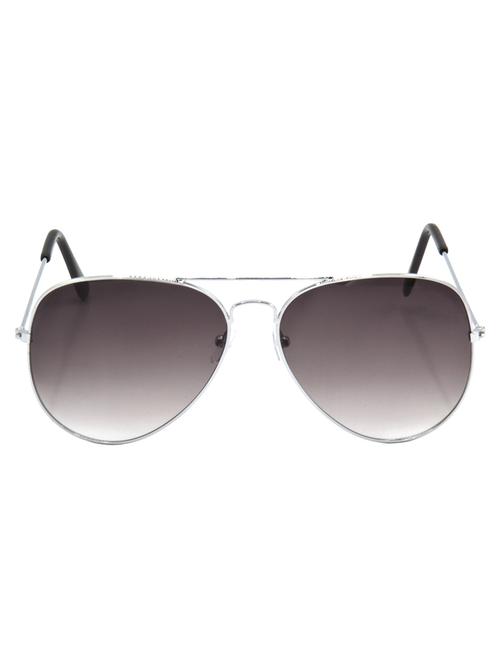 hrinkar men women boys & girls aviator & sunglasses silver frame, grey lens (medium) - 18242476 - Very Small Image - 1