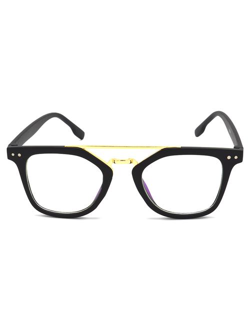 hrinkar men women boys & girls wayfarer & sunglasses black frame, clear lens (medium) - 18242487 - Very Small Image - 1