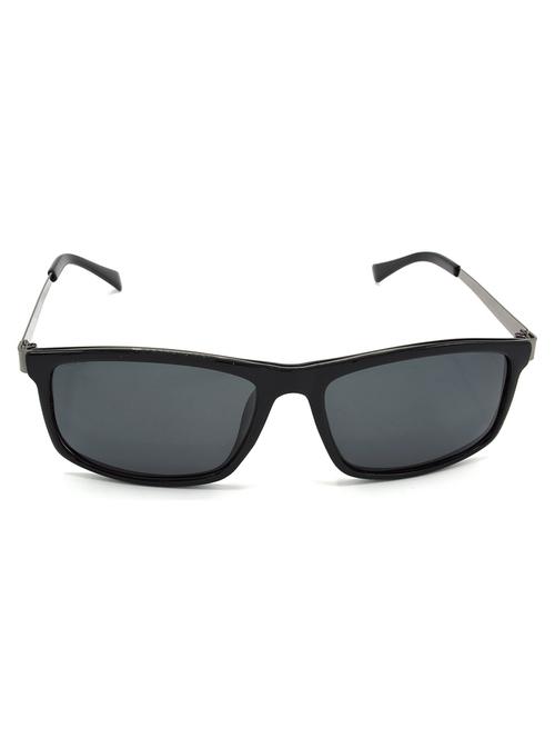 hrinkar men women boys & girls rectangular & sunglasses grey frame, grey lens (medium) - 18242493 - Very Small Image - 1