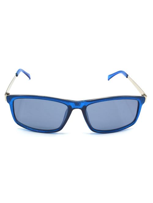 hrinkar men women boys & girls rectangular & sunglasses silver frame, grey lens (medium) - 18242494 - Very Small Image - 1