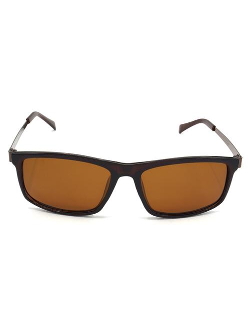 hrinkar men women boys & girls rectangular & sunglasses brown frame, brown lens (medium) - 18242495 - Very Small Image - 1