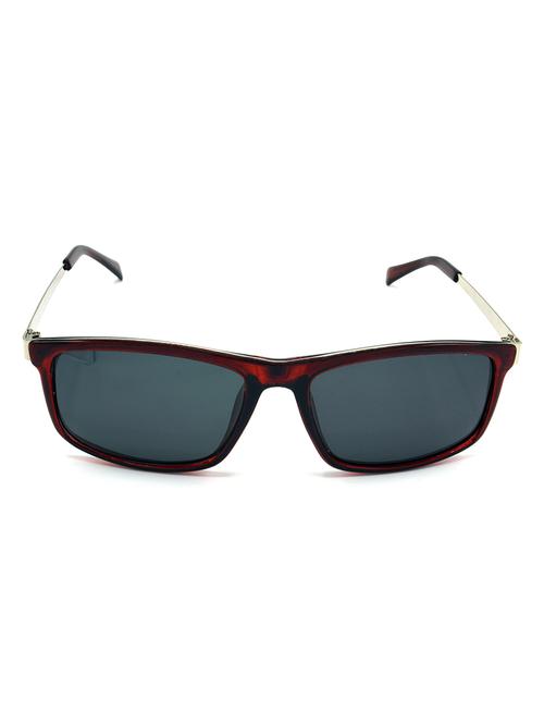 hrinkar men women boys & girls rectangular & sunglasses silver frame, grey lens (medium) - 18242496 - Very Small Image - 1