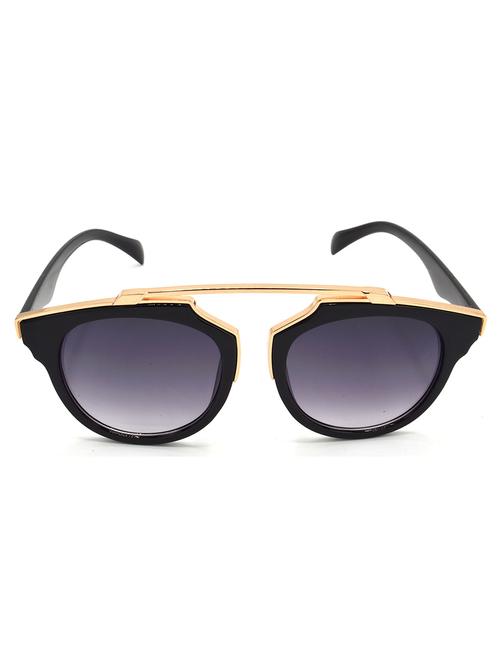 hrinkar men women boys & girls wrap-around & sunglasses golden frame, grey lens (medium) - 18242511 - Very Small Image - 1