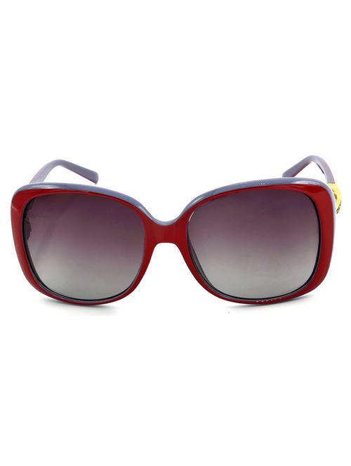 hrinkar men women boys & girls rectangular & sunglasses red frame, pink lens (medium) - 18242542 - Very Small Image - 1