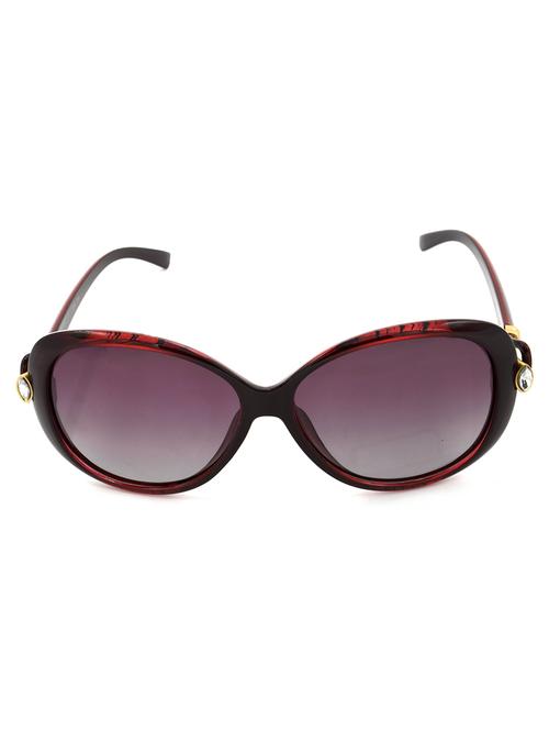 hrinkar men women boys & girls rectangular & sunglasses red frame, pink lens (medium) - 18242551 - Very Small Image - 1