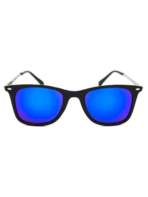 hrinkar men women boys & girls wayfarer & sunglasses grey frame, blue lens (medium) - 18242565 - Very Small Image - 1