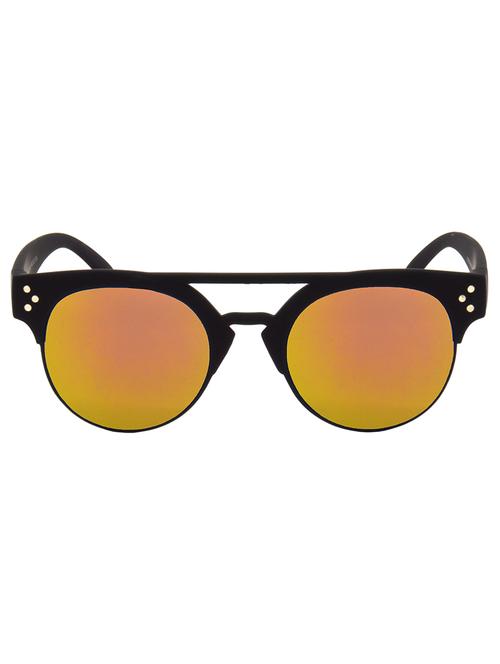 hrinkar men women boys & girls clubmaster & sunglasses black frame, golden lens (medium) - 18242671 - Very Small Image - 1