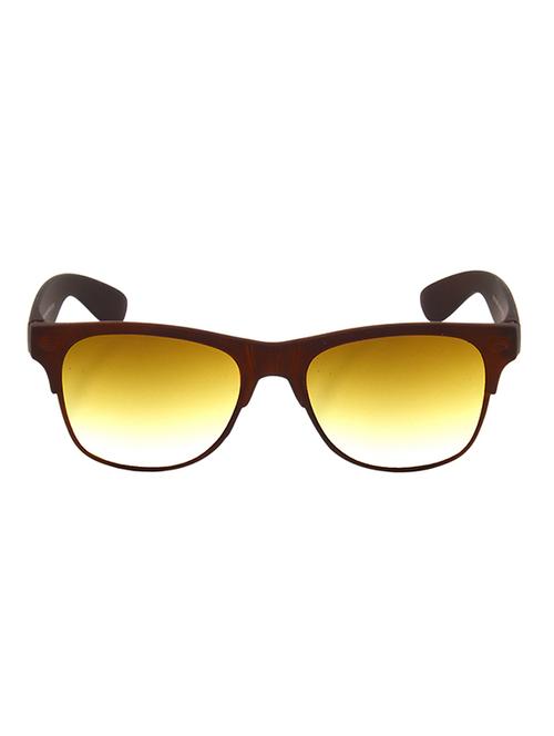 hrinkar men women boys & girls wayfarer & sunglasses brown frame, brown lens (medium) - 18242687 - Very Small Image - 1