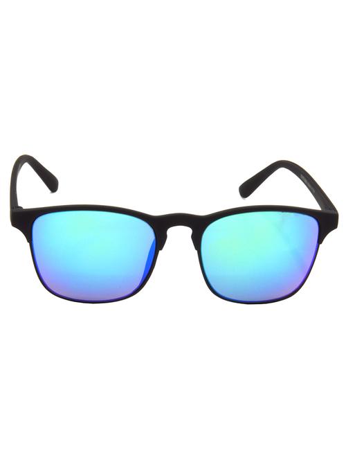hrinkar men women boys & girls clubmaster & sunglasses black frame, green lens (medium) - 18242694 - Very Small Image - 1