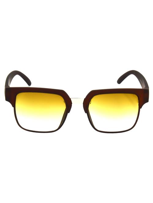 hrinkar men women boys & girls wayfarer & sunglasses brown frame, brown lens (medium) - 18242703 - Very Small Image - 1