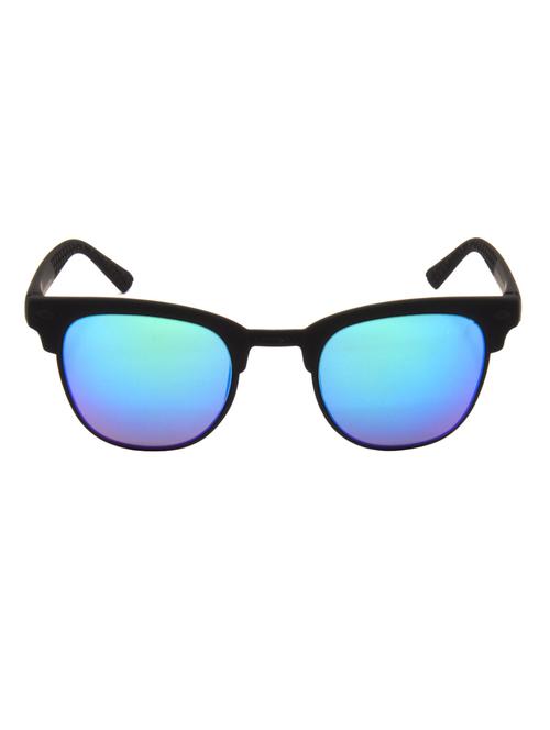 hrinkar men women boys & girls rectangle & sunglasses blue frame, blue lens (medium) - 18242709 - Very Small Image - 1