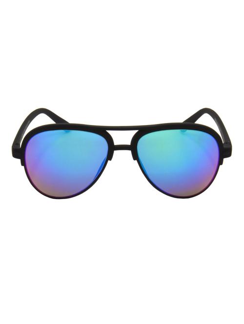 hrinkar men women boys & girls rectangle & sunglasses black frame, blue lens (medium) - 18242714 - Very Small Image - 1