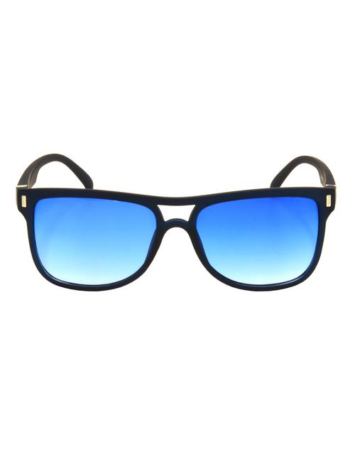 hrinkar men women boys & girls wayfarer & sunglasses black frame, blue lens (medium) - 18242722 - Very Small Image - 1