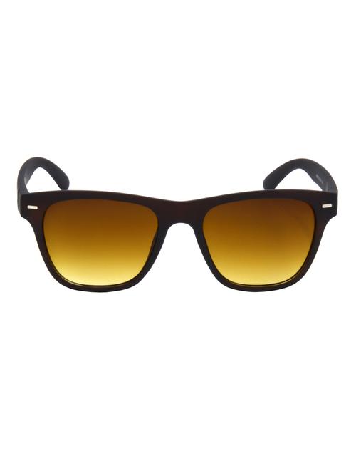 hrinkar men women boys & girls wayfarer & sunglasses brown frame, yellow lens (medium) - 18242732 - Very Small Image - 1