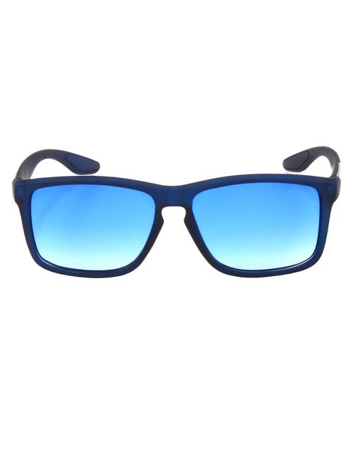 hrinkar men women boys & girls rectangle & sunglasses blue frame, blue lens (medium) - 18242787 - Very Small Image - 1