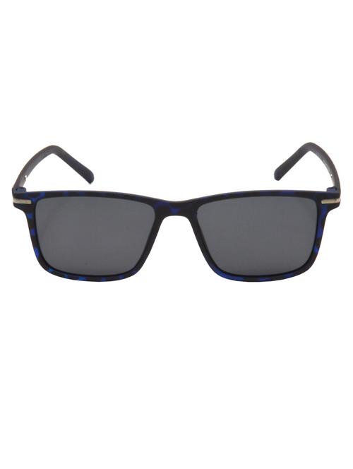 hrinkar men women boys & girls retro square & sunglasses blue frame, grey lens (medium) - 18242887 - Very Small Image - 1