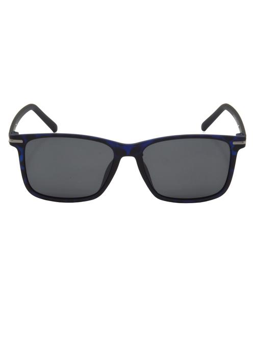 hrinkar men women boys & girls retro square & sunglasses blue frame, grey lens (medium) - 18242963 - Very Small Image - 1