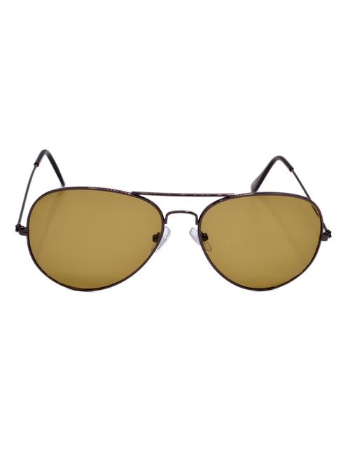 hrinkar men women boys & girls aviator & sunglasses brown frame, brown lens (medium) - 18243017 - Very Small Image - 1