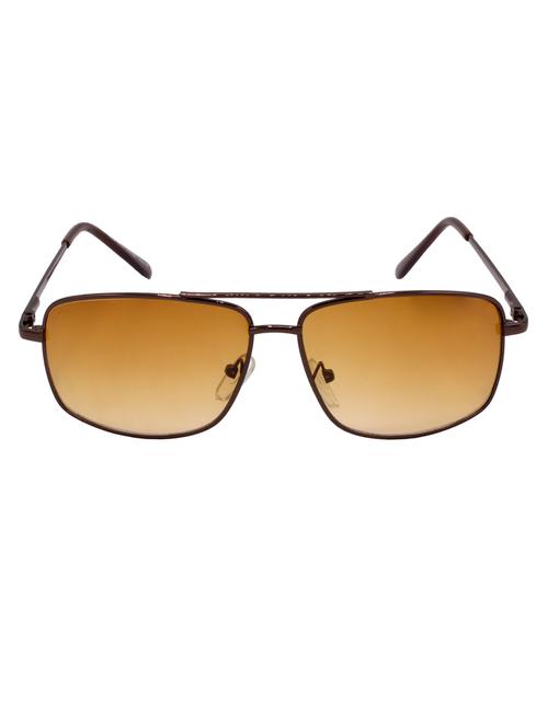 hrinkar men women boys & girls rectangular & sunglasses brown frame, brown lens (medium) - 18243051 - Very Small Image - 1