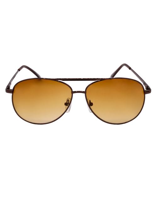 hrinkar men women boys & girls aviator & sunglasses brown frame, brown lens (medium) - 18243057 - Very Small Image - 1