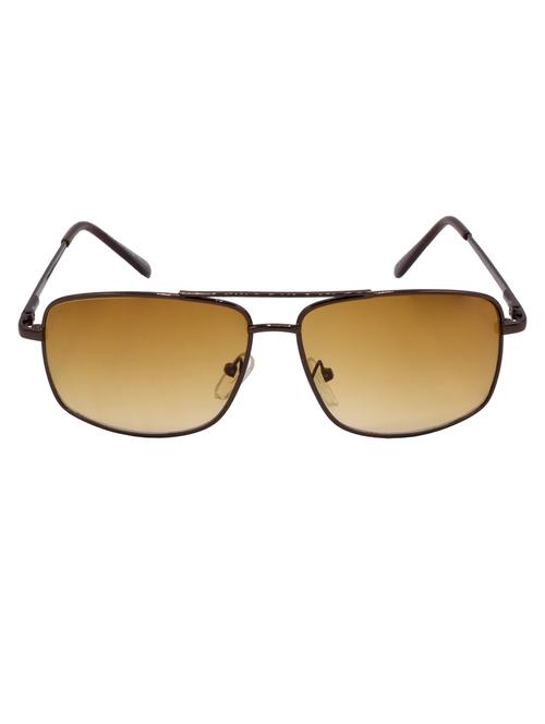 hrinkar men women boys & girls rectangular & sunglasses brown frame, clear lens (medium) - 18243086 - Very Small Image - 1
