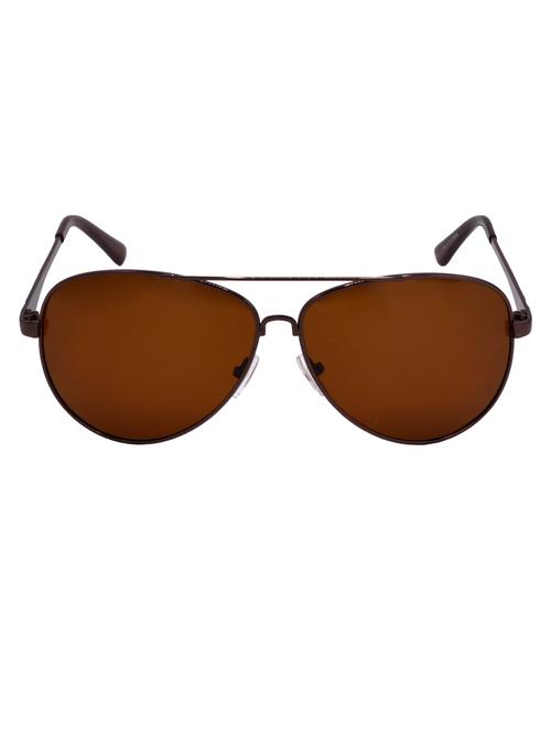 hrinkar men women boys & girls aviator & sunglasses brown frame, brown lens (medium) - 18243087 - Very Small Image - 1