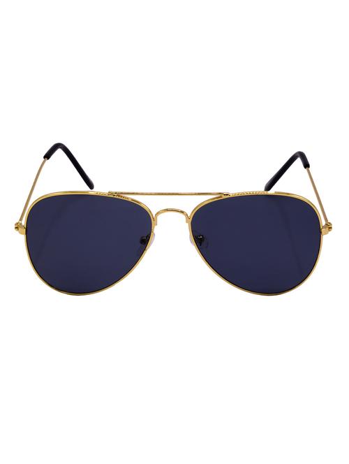 hrinkar men women boys & girls aviator & sunglasses golden frame, grey & clear lens (medium) - 18243089 - Very Small Image - 1