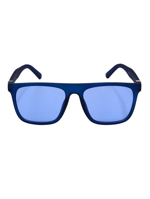 hrinkar men women boys & girls rectangular & sunglasses blue frame, blue lens (medium) - 18243099 - Very Small Image - 1