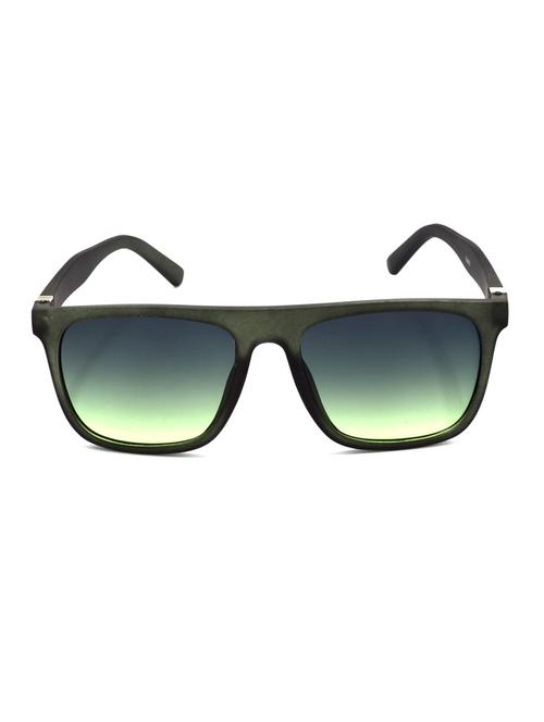 hrinkar men women boys & girls rectangular & sunglasses green frame, green lens (medium) - 18243100 - Very Small Image - 1