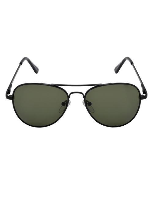 hrinkar men women boys & girls aviator & sunglasses black frame, green lens (medium) - 18243118 - Very Small Image - 1