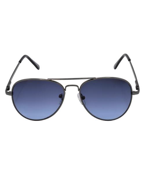 hrinkar men women boys & girls aviator & sunglasses grey frame, blue lens (medium) - 18243135 - Very Small Image - 1