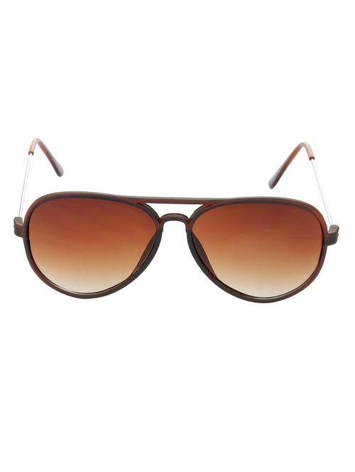 hrinkar men women boys & girls aviator & sunglasses brown frame, brown lens (medium) - 18243138 - Very Small Image - 1