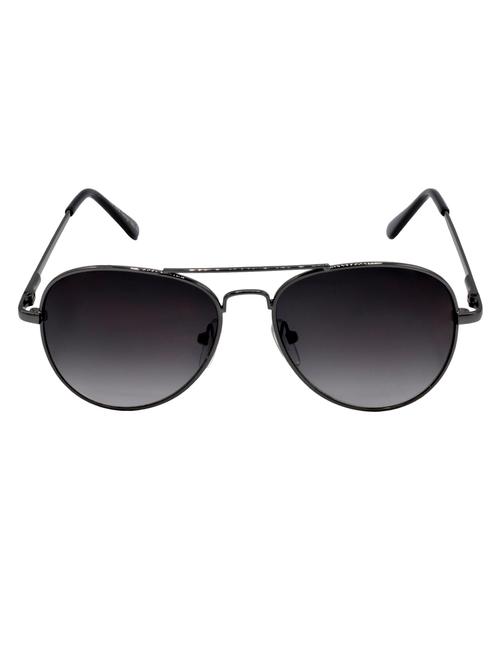 hrinkar men women boys & girls aviator & sunglasses grey frame, grey lens (medium) - 18243141 - Very Small Image - 1