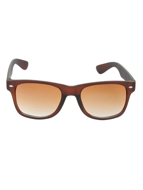 hrinkar men women boys & girls wayfarer & sunglasses brown frame, brown lens (medium) - 18243147 - Very Small Image - 1