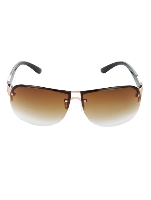 hrinkar men women boys & girls rectangular & sunglasses brown frame, brown lens (medium) - 18243155 - Very Small Image - 1