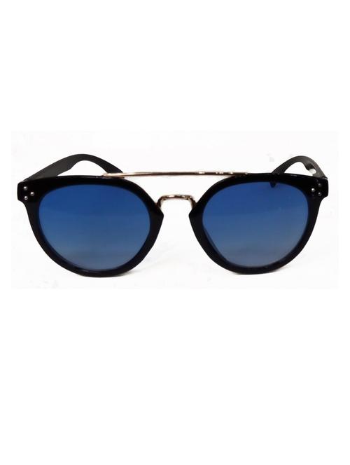 hrinkar men women boys & girls round & sunglasses golden frame, blue lens (medium) - 18243160 - Very Small Image - 1