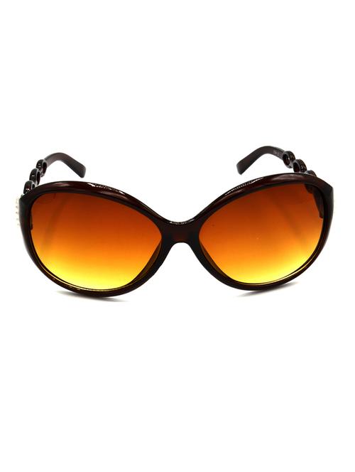 hrinkar men women boys & girls round & sunglasses brown frame, brown lens (medium) - 18243166 - Very Small Image - 1