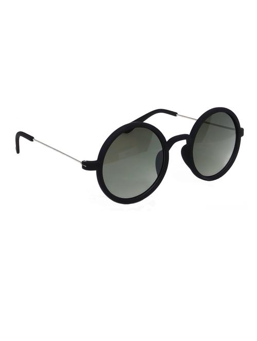 hrinkar men women boys & girls round & sunglasses silver frame, green lens (medium) - 18243177 - Very Small Image - 1